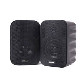 Coppia Casse Diffusori Acustici a due vie 13 cm 50 w con selettore di potenza 8 ohm 100 Volt CMP 500 B Nero Master Audio