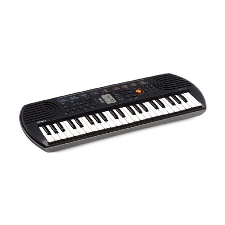 TASTIERA 44 TASTI 100 TONI CASIO SA-77 PIANOLA MUSICALE MINI PER SCUOLA MEDIA NERO/GRIGIO