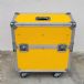 FLIGHT CASE CON RUOTE 63x31xH73cm DOPPIO SCOMPARTO E NEL COPERCHIO SUPERIORE - Usato