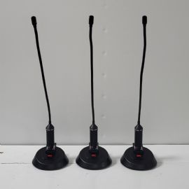 SET 3 MICROFONO CONDENSATORE A COLLO DI CIGNO SHURE SM99-18 CON BASE MD620 Gooseneck Cardiod Condenser Mic - Ex-Demo