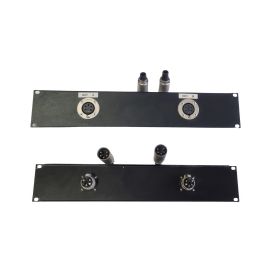 BARRA RACK 2 UNITA' CONNETTORI AMPHENOL 2 PANNELLO EP-5F 2 VOLANTE EP-5-12M PER MEYER SOUND - Usato