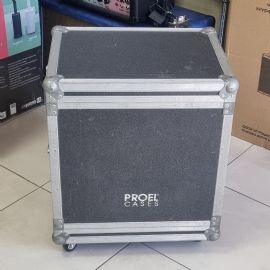 FLIGHT CASE 3 COPERCHI RACK 19'' MIXER 9 UNITA' + FRONTE 5 UNITA' Dimensioni esterne: H560xL515xP400cm CON RUOTE
