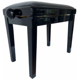 PANCA A PER PIANOFORTE IN LEGNO FINITURA NERA LUCIDA EXTREME PB100BK BLACK PIANO BENCH