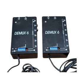 2 pcs DEMUX 6 INTERFACCIA da DMX 512 A 0/10V 6 CANALI PER DIMMER E PROIETTORI DATATI