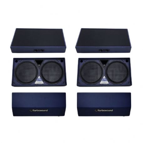 COPPIA MONITOR TURBOSOUND TMW-212 LF 2 x 12'' HF 1 x 1'' 350W RMS 4 OHM 110-18.000 Hz - Usati
