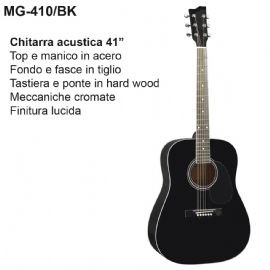 CHITARRA ACUSTICA DAM MG410/BK 41'' MECCANICHE CROMATE Col. Nero