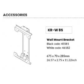Staffa di montaggio a parete per subwoofer KEIRON 8S KR-W 8S W FBT