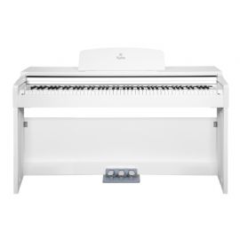 KYRIOS WH Piano Digitale da casa con tastiera hammer action + SBH-100P-SWH Panchetta regolabile in legno satinato