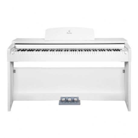 KYRIOS WH Piano Digitale da casa con tastiera hammer action + SBH-100P-SWH Panchetta regolabile in legno satinato