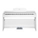 KYRIOS WH Piano Digitale da casa con tastiera hammer action + SBH-100P-SWH Panchetta regolabile in legno satinato