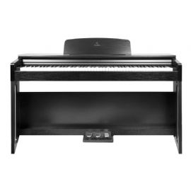KYRIOS BK Piano Digitale da casa con tastiera hammer action + SBH-100P-SBK Panchetta regolabile in legno satinato