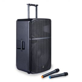 CASSA ATTIVA 15'' SOUNDSATION PROVIBE 15AIR CON BATTERIA, 2 MICROFONI, TROLLEY E MOBILE APP