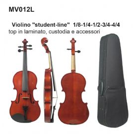 VIOLINO DAM MV012L18 1/8 STUDENT LINE, TOP IN LAMINATO, CUSTODIA E ACCESSORI