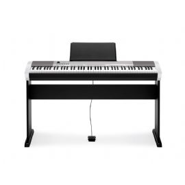 PIANOFORTE DIGITALE PORTATILE 88 TASTI CASIO CDP130 SR Col. Silver COMPLETO SUPPORTO IN LEGNO CS44